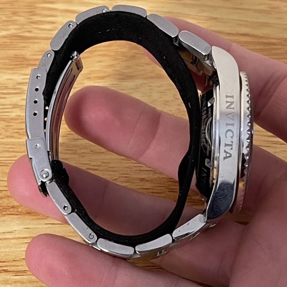 Invicta Pro Diver 8926 Automatic Wrist Watch Steel Black Dial Submariner Style - Picture 2 of 5